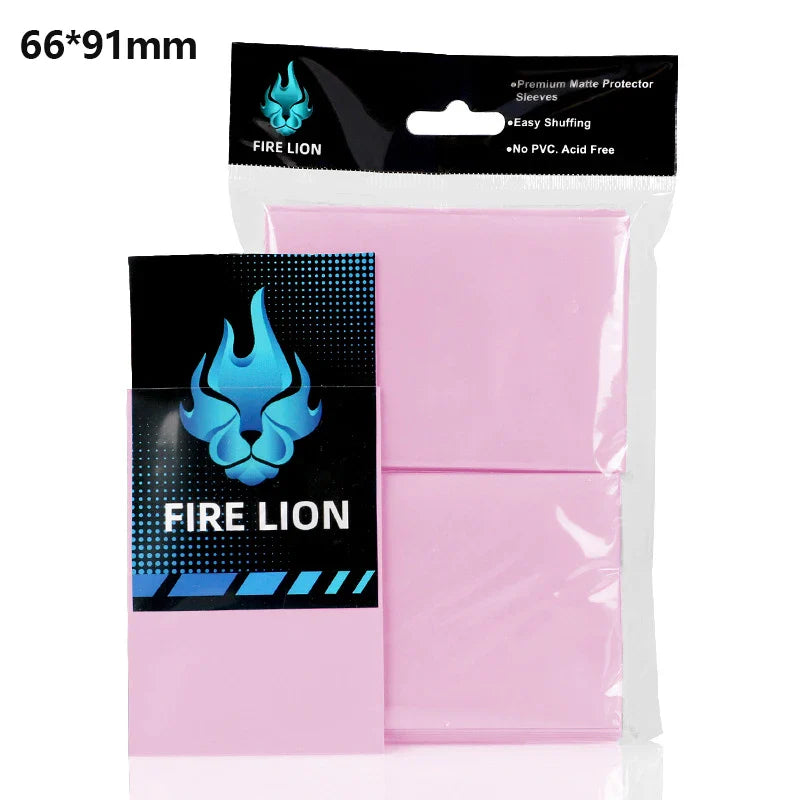 100PCS Matte Card Sleeves 66x91mm — Frosted Trading Card Protectors for MTG & TCG Game Cards