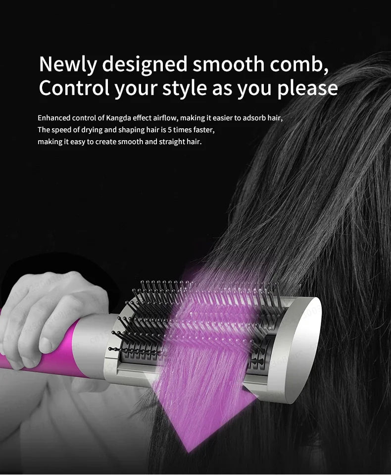 Hair Styler Nozzle for Dyson Airwrap HS01/HS05 & Sencicimen X9 – Multi Hair Curler & Smoothing Brush Attachment