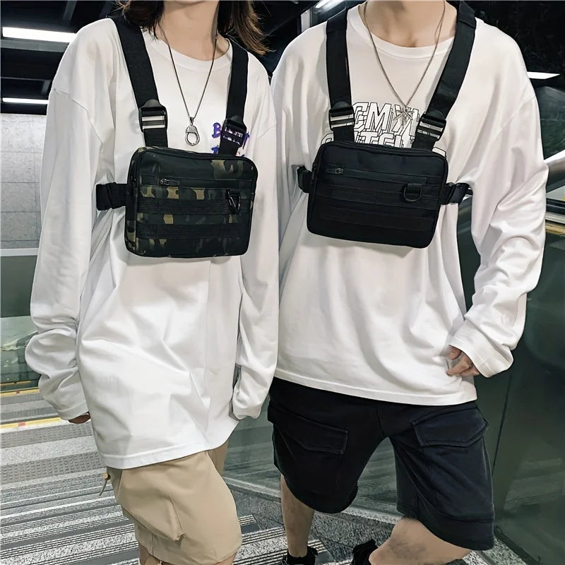 Pocket Chest Front Pack – Vest Rig Carry Waist & Chest Bag Pouch