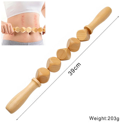 Wooden Lymphatic Drainage & Anti-Cellulite Massage Tools – Gua Sha for Body Shaping & Sore Muscle Relief