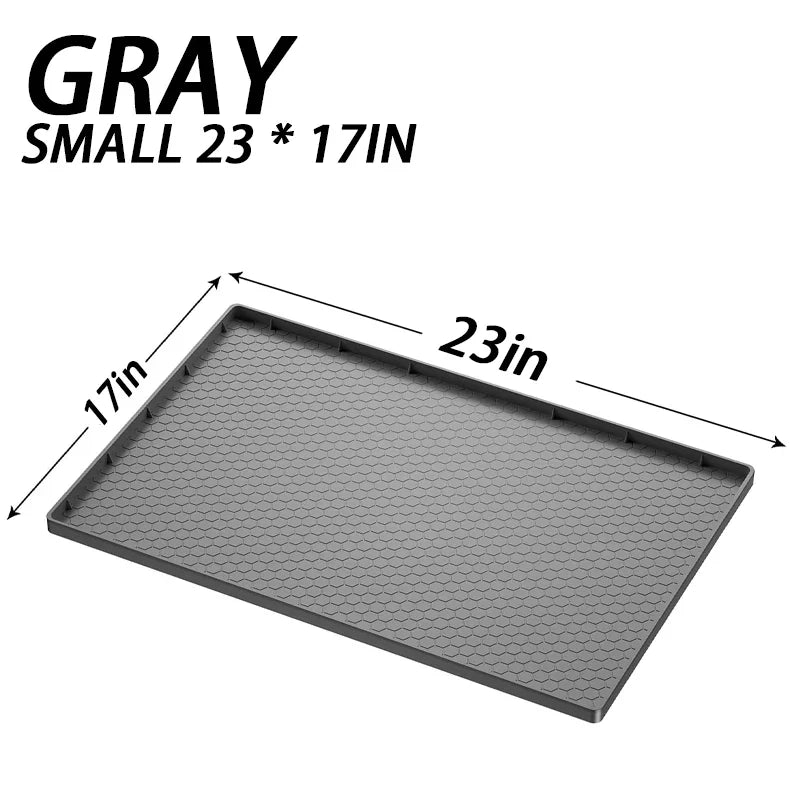 Waterproof Under Sink Mat | Flexible Silicone Cabinet Liner & Protector for Kitchen & Bathroom