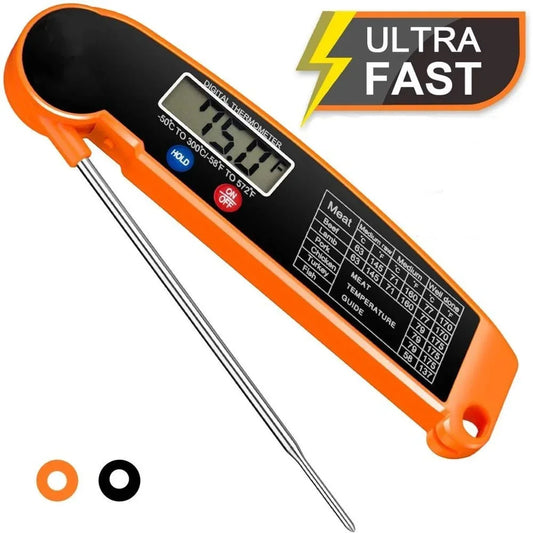 Digital Kitchen Food Thermometer – Multi-Purpose Meat, Water & Milk Probe Cooking Thermometer for BBQ, Oven & Kitchen Use Tool Kit