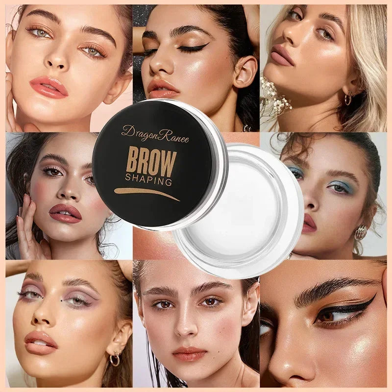 Matte Eyeliner & Eyebrow Cream Gel – Waterproof, Long-Lasting Brow Contouring Cream in Brown & Black for Wild Brows & Concealer