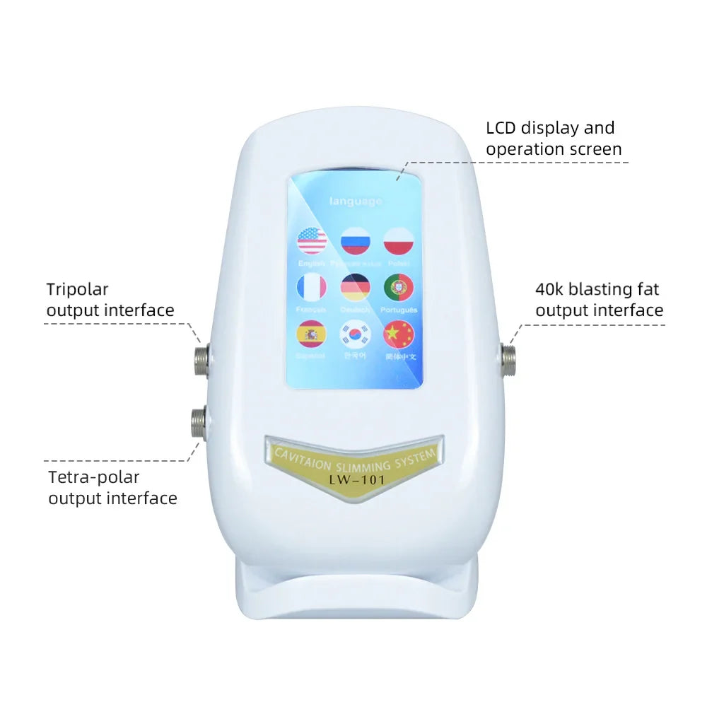 3-in-1 Beauty Body Slimming Massager – Cavitation Machine for Face & Body Tightening, Lifting, and Skincare