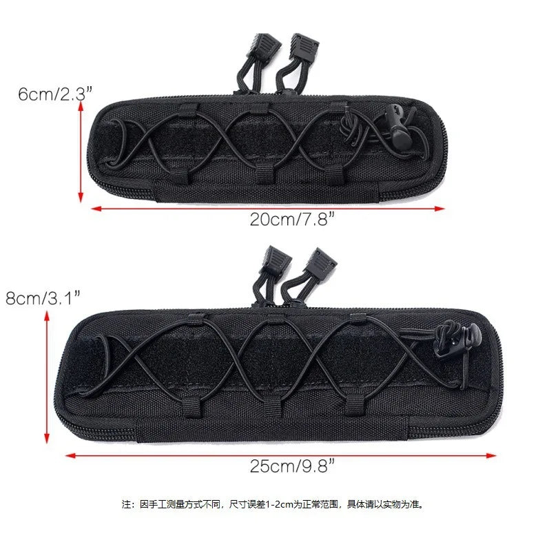 MOLLE Tactical Knife Sheath – EDC Folding Knife Holder Nylon Belt Pouch for Outdoor Survival & Camping Gear