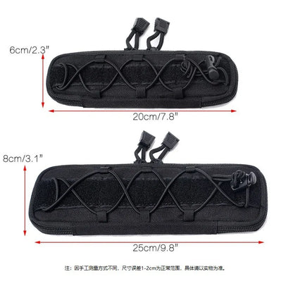 MOLLE Tactical Knife Sheath – EDC Folding Knife Holder Nylon Belt Pouch for Outdoor Survival & Camping Gear