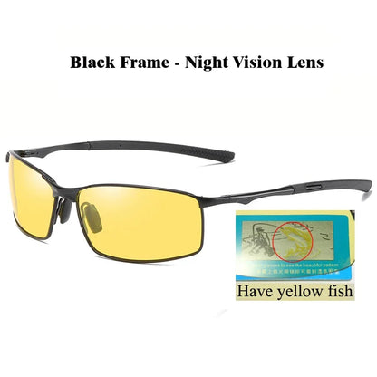 Aoron Polarized Sunglasses – UV400 Anti-Glare Metal Frame Driving Glasses for Men & Women