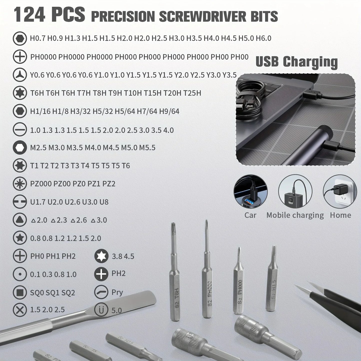 138-in-1 Mini Electric Screwdriver Set – Precision Magnetic Bits & Durable Alloy Tool Kit for PC, iPhone & DIY Repairs