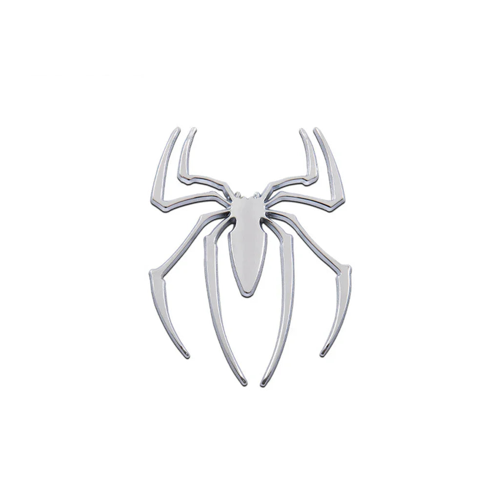 Universal 3D Metal Spider Car Sticker - Chrome Badge Emblem Decal for Auto Styling and Decoration - Exterior Car Accessories