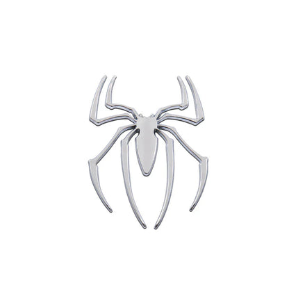 Universal 3D Metal Spider Car Sticker - Chrome Badge Emblem Decal for Auto Styling and Decoration - Exterior Car Accessories