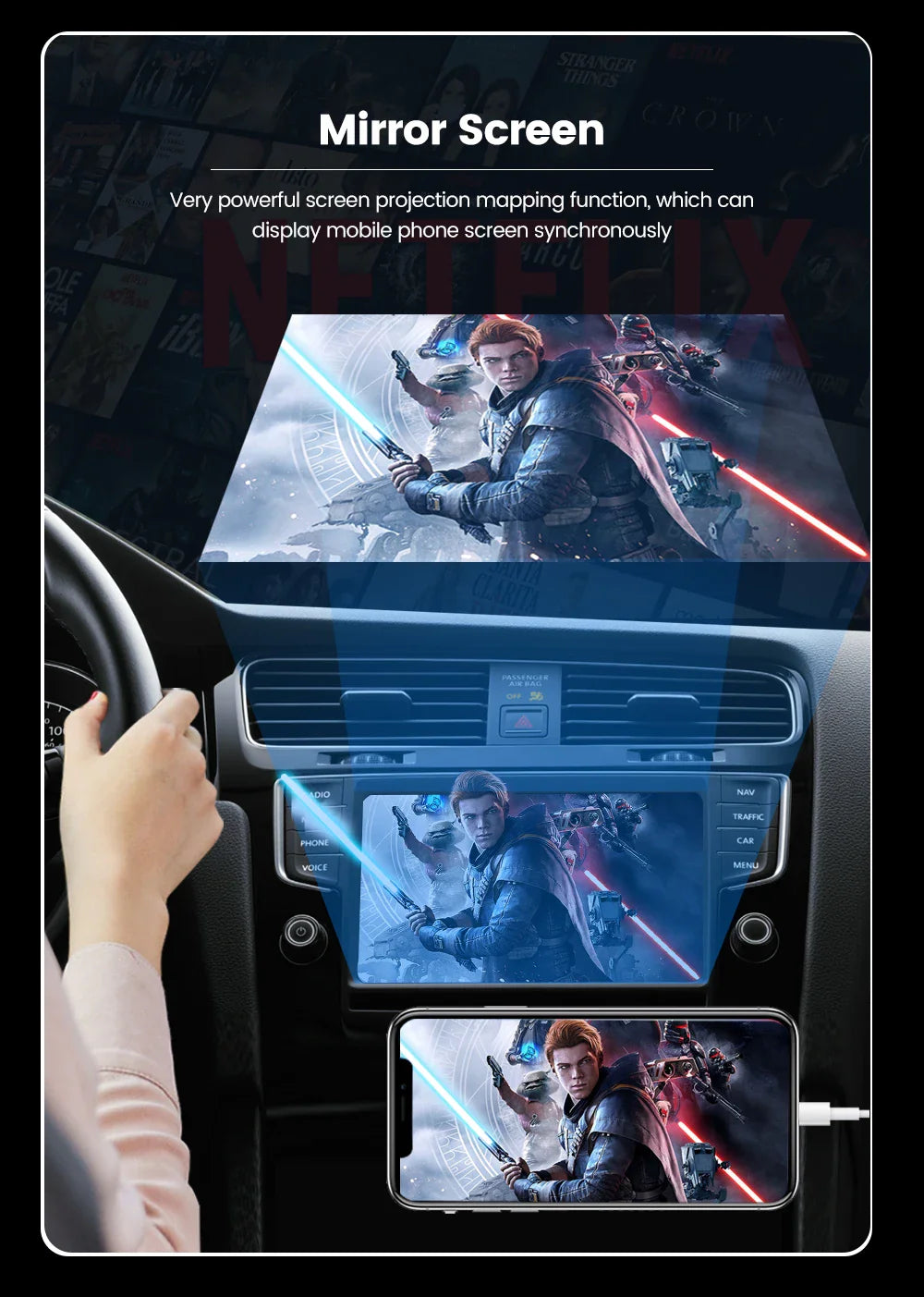 CarlinKit Wireless CarPlay & Android Auto USB Adapter – Wireless Dongle for Car Multimedia, MirrorLink, Waze & Spotify