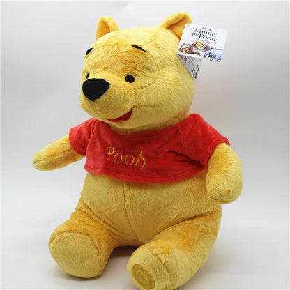 Winnie the Pooh Plush Toy - Cute Pooh Bear, Tigger, Eeyore & Piglet Stuffed Gift Doll for Kids