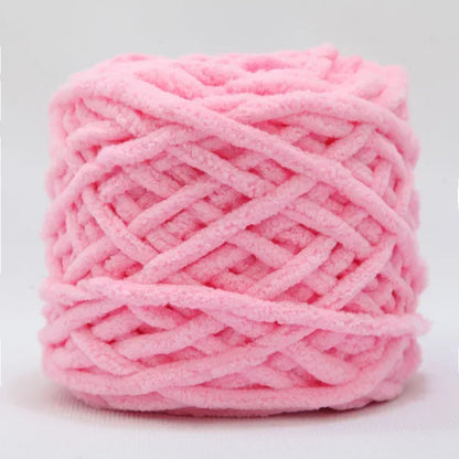 100g Chenille Knitting Yarn – Soft Thick Cotton Ice Strip Wool for DIY Hand Knitting Scarves & Crafts