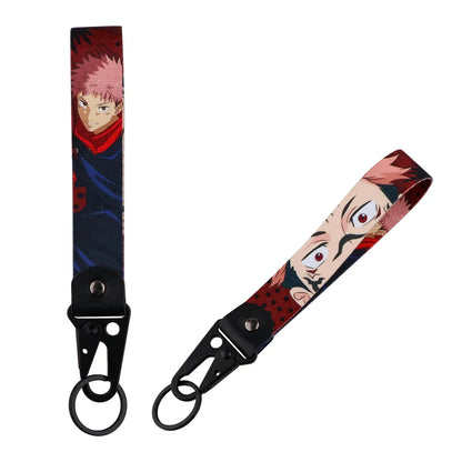 Anime Eagle Beak Keychain – Cool Short Lanyard for Phone, Badge Holder & USB Pendant