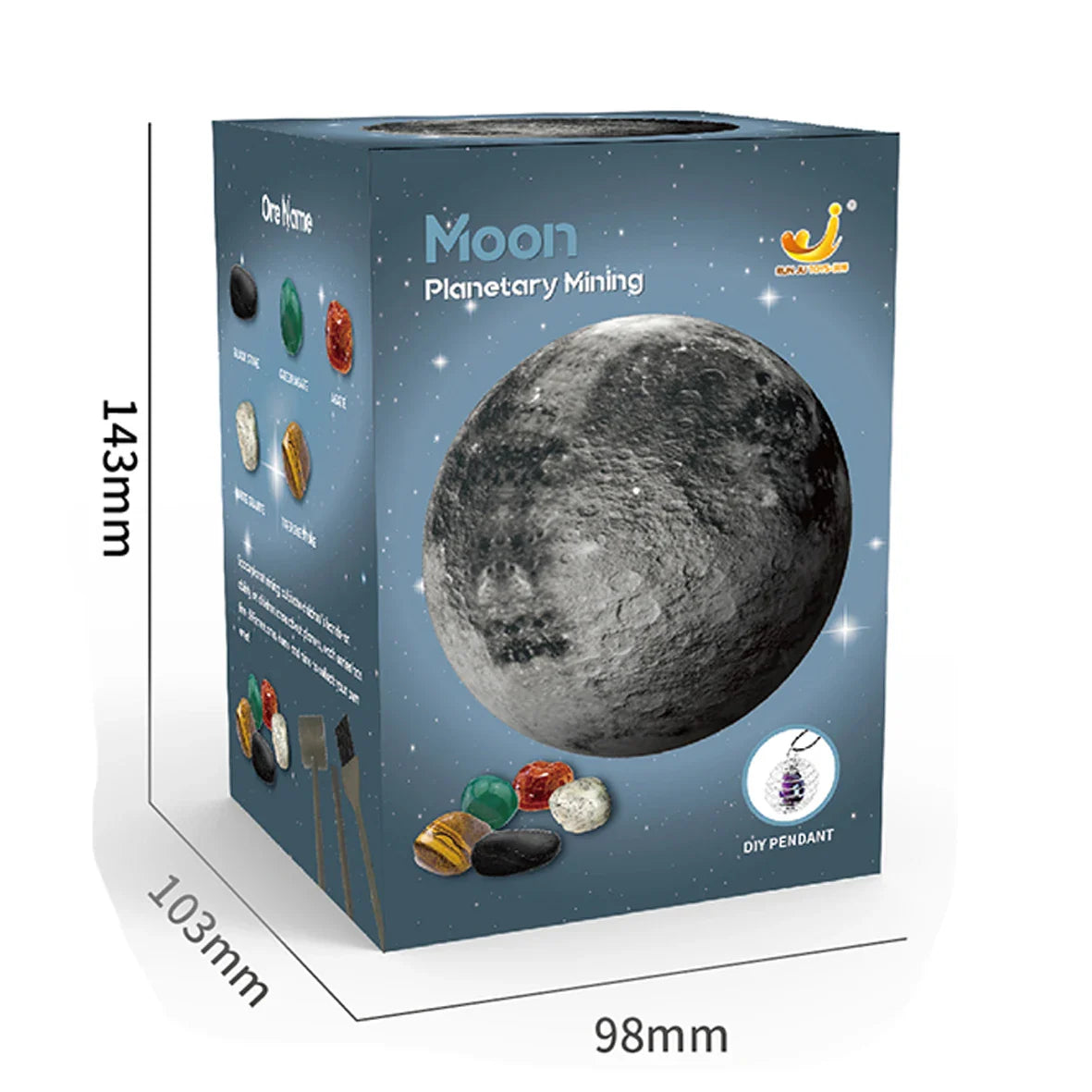 Solar System Archaeology Digging Toy Set – Kids Planet Gem Mining Science Educational Exploration Kit