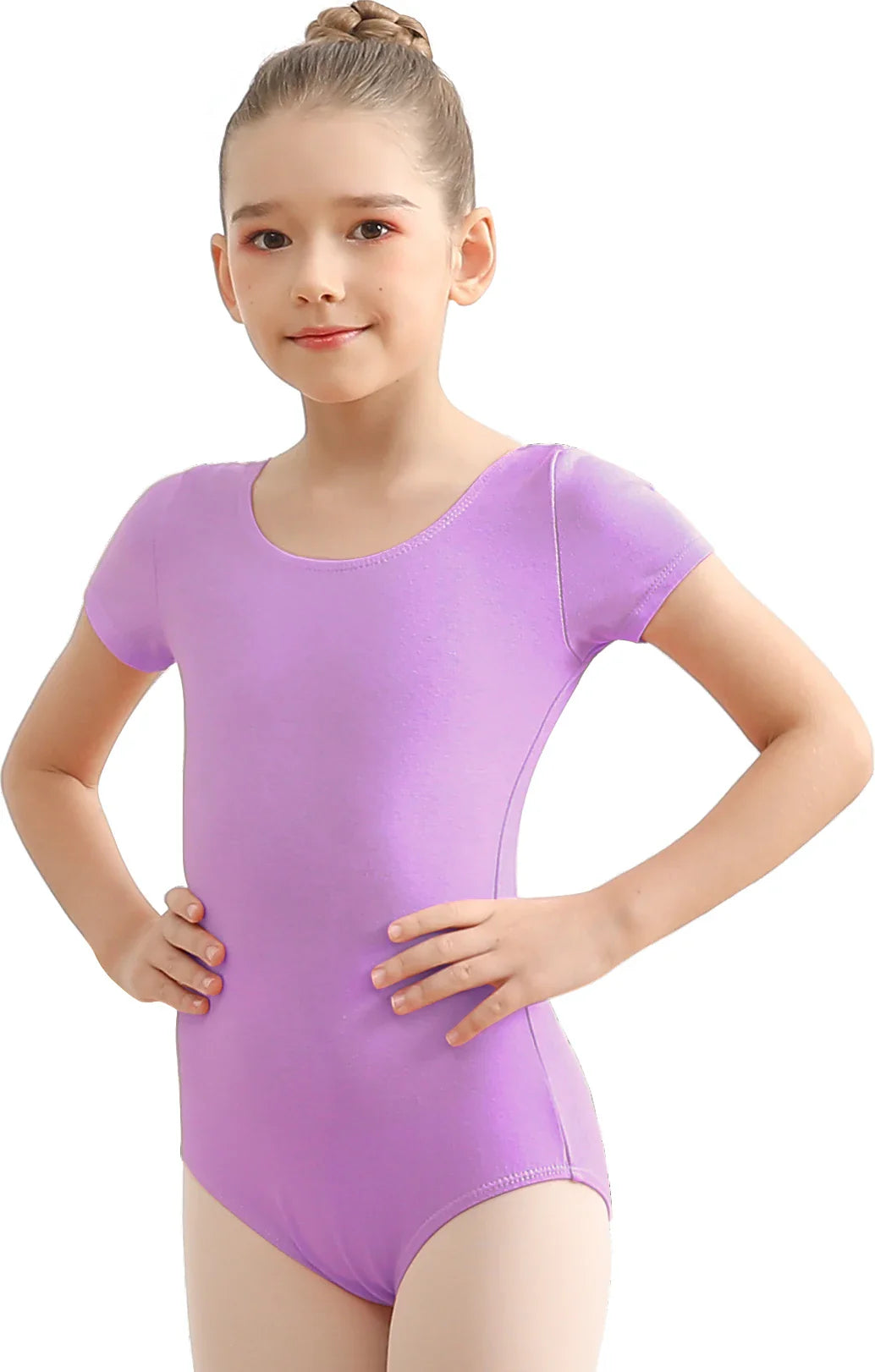 Girls Basic Short Sleeve Ballet Dance Leotard – Team Practice Dancewear