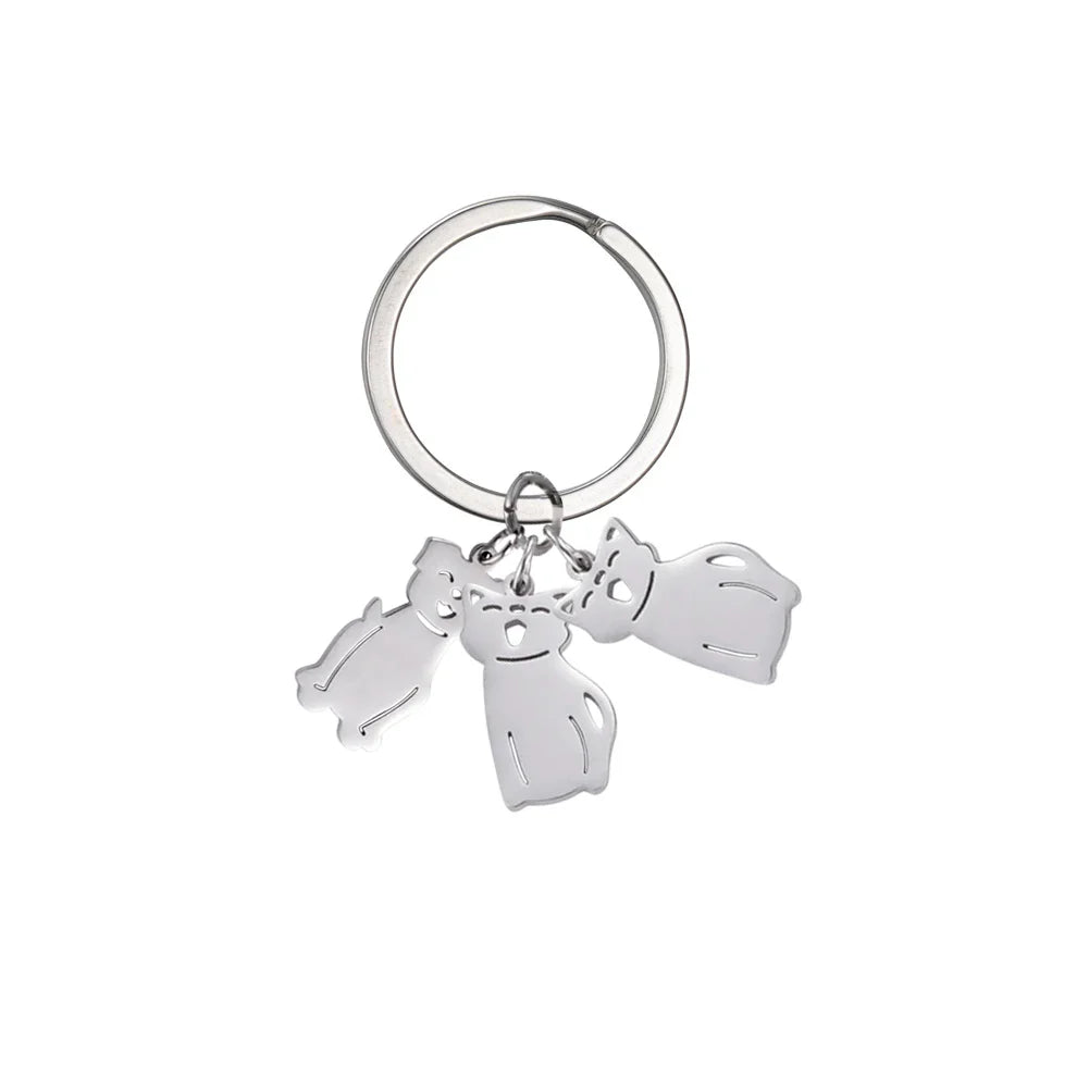 Personalized Kids & Family Keychain – Custom Name Key Chain for Mother’s Day, Couples, Boys, Girls, Pets, Mom, Dad, Baby Gift