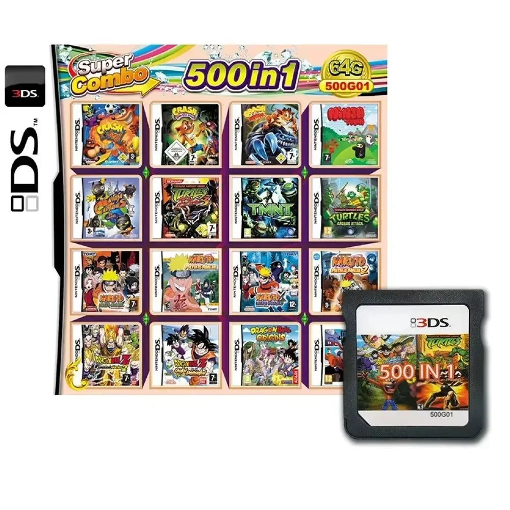 4300-in-1 Multi Game R4 Cartridge Card – High Capacity Video Game Compilation for DS, NDS, 3DS & NDSL Handheld Console Player Card