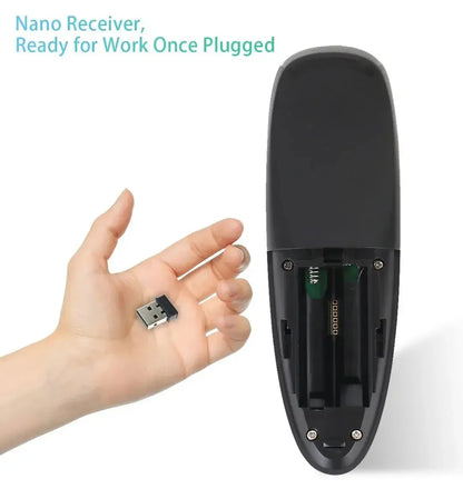 G10S Air Mouse Voice Remote Control – 2.4G Wireless Gyroscope & IR Learning for Android TV Box H96 MAX X88 PRO HK1