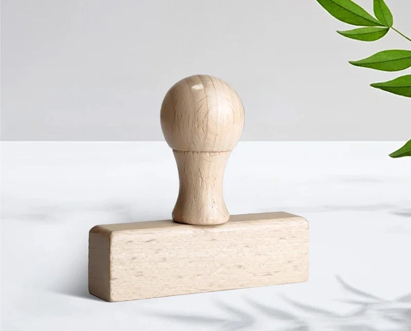 Personalized Custom Wooden Stamp – Wedding Seal, Logo Stamp for Invitations, Stationery, Name & Business Branding
