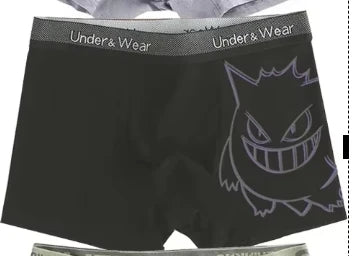 Pokémon Anime Boxer Briefs - Men’s & Boys’ Charmander, Charizard, Bulbasaur, Gengar & Pikachu Underwear