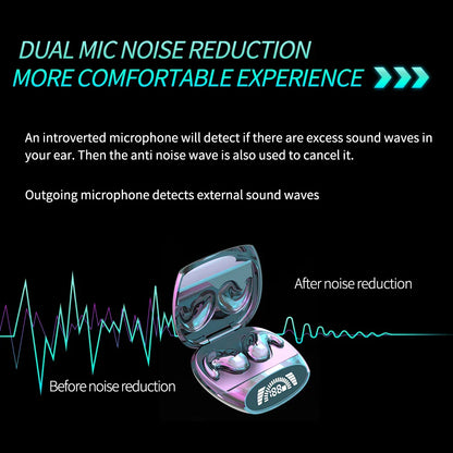 Invisible Sleep Earbuds - Tiny Mini Hidden Headphones with Noise Cancelling - TWS Wireless Stereo Bluetooth 5.3 Earphones