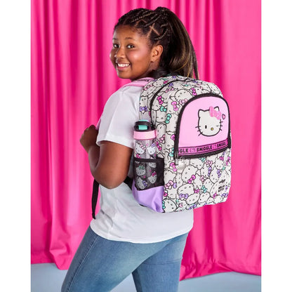 Sanrio Hello Kitty Elementary School Backpack — Ultra-Lightweight Kids Backpack with Pen Box and Lunch Bag, Reduce Burden, Perfect Gift for Girls