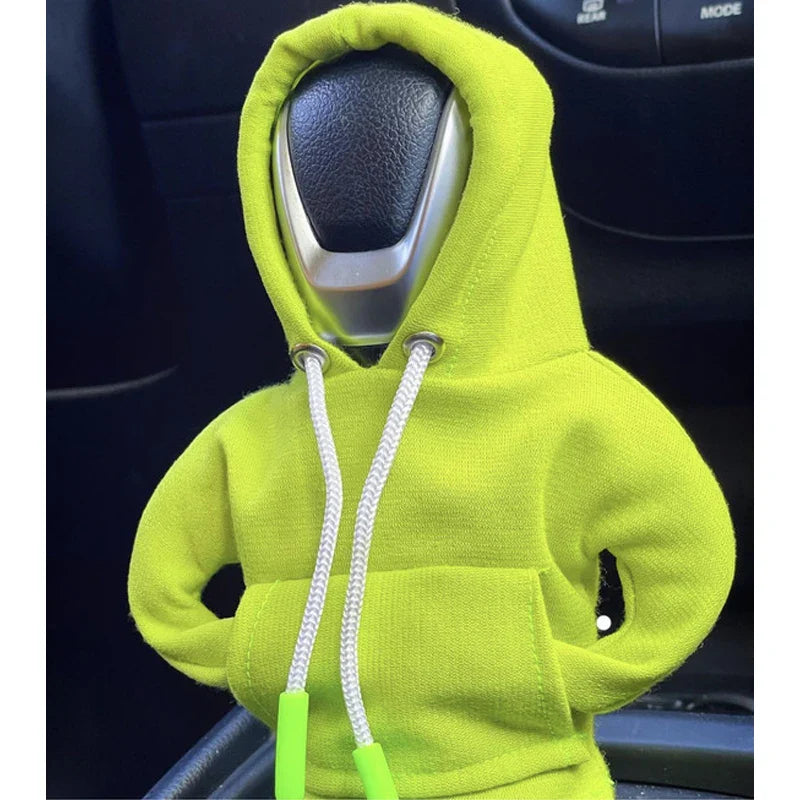 Universal Gear Shift Lever Hoodie Cover – Manual & Automatic Car Handle Decoration Interior Accessory