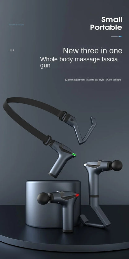 Multifunctional Deep Tissue Massage Gun – Long-Handle Electric Percussion Muscle Relaxer