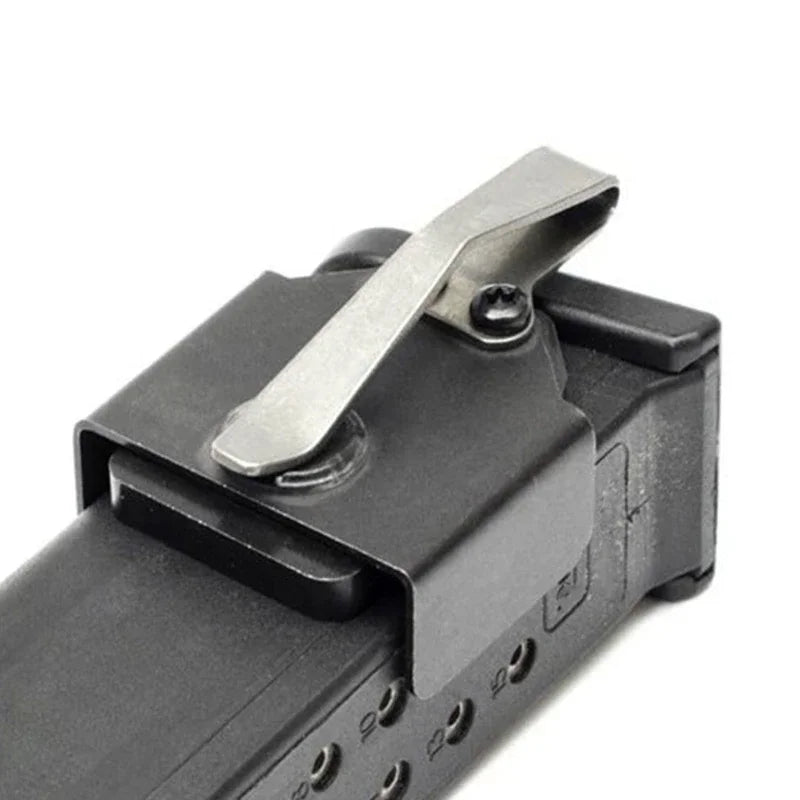 Magnetic Pocket Magazine Holder – Heavy-Duty Holster with Belt Clips for 9mm & .40 S&W, Hunting & Shooting Accessories