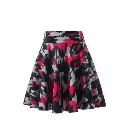 Women’s Flared Mini Skirt with Built-In Shorts – Pleated Skater Style Casual Fashion Skirt, Plus Size 2025 Design