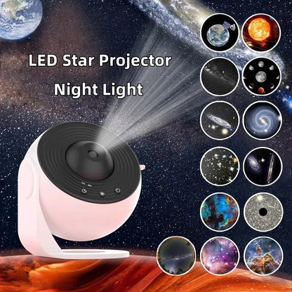 New 13-in-1 Star Projector Galaxy Light – 360° Rotating Planetarium Aurora Night Lamp for Bedroom, Starry Sky LED Decor Gift for Kids & Adults