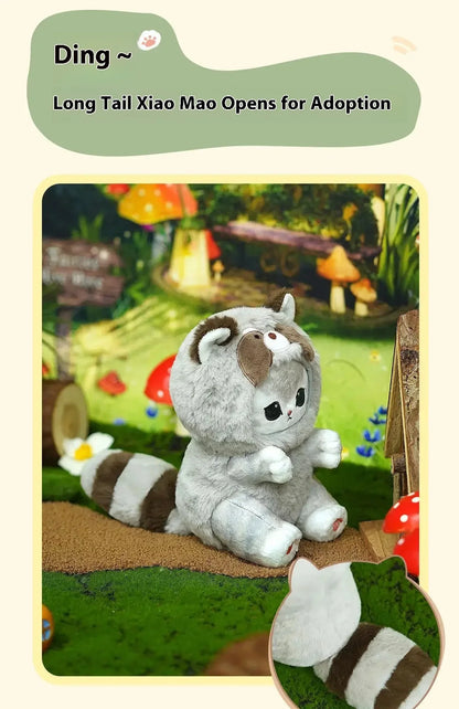 Kawaii Mofusand Shark Cat Keychain — Cartoon Cross-Dressing Doll Pendant for Backpack Decor