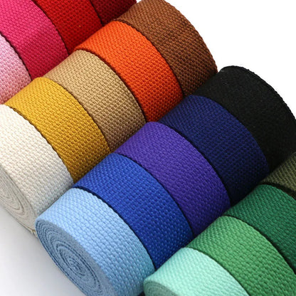 5M Cotton Webbing - DIY Suspenders Craft Supplies, Decorative Sewing Fabric, Nylon Webbing for Pet Rope and Backpack Accessories