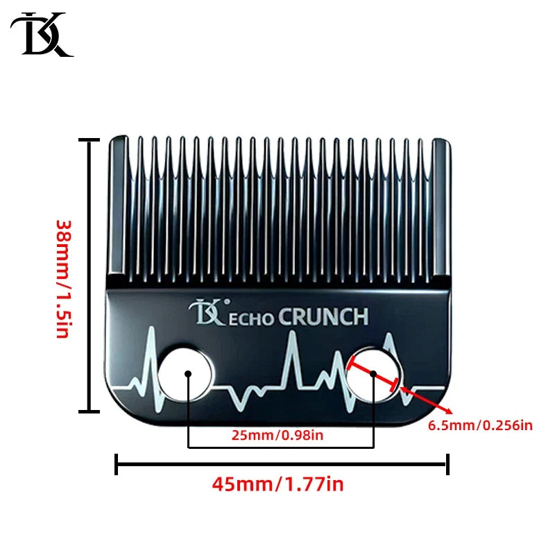 Professional Electric Clipper Replacement Blade - ECHO CRUNCH Compatible Barber Fade Blade