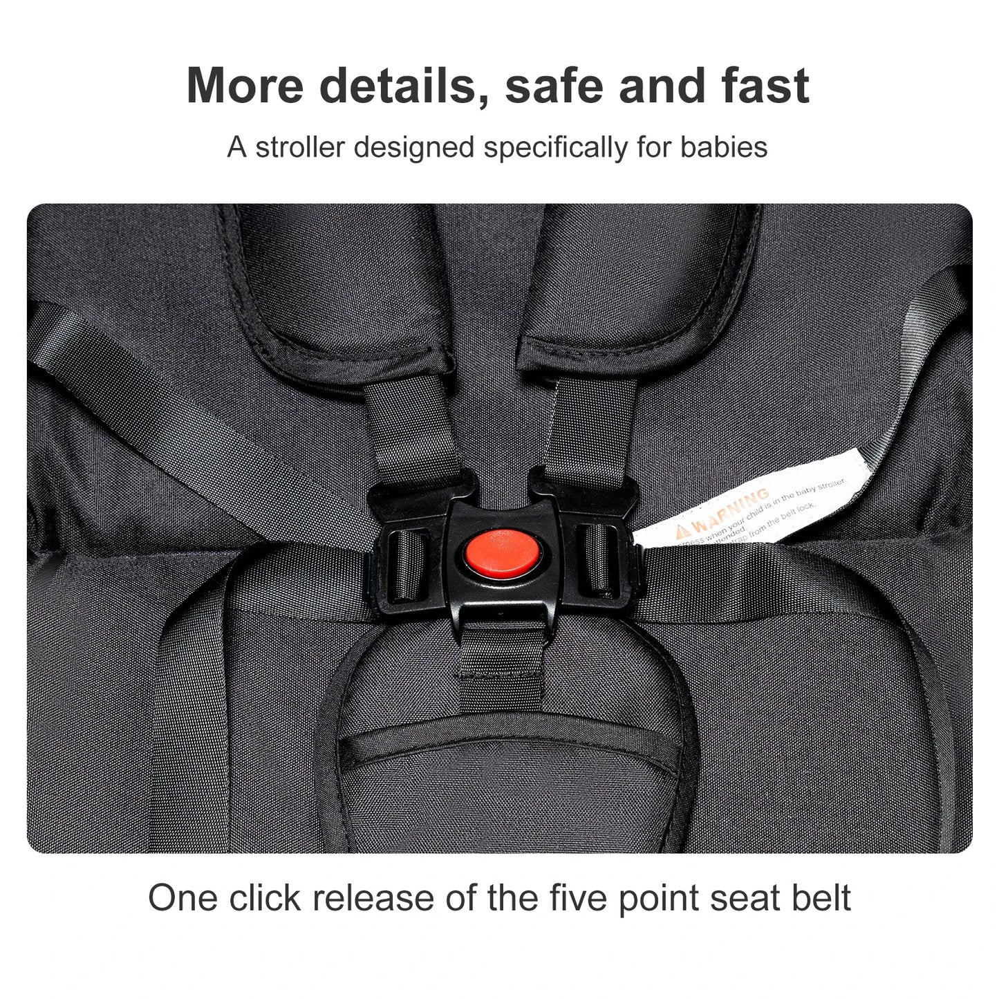 High-Quality 3-in-1 Newborn Baby Stroller — Lightweight Folding Cart with Comfort Seat & ISOFIX Safety