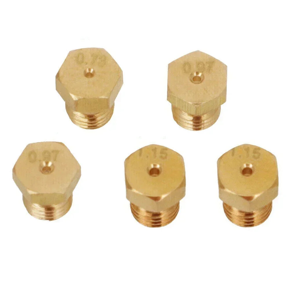 5PCS Burner Gas Conversion Kit – M6 X 0.75 Thread Nozzles for Natural Gas to LPG Hob, Kitchen Parts