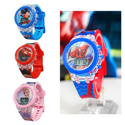 Flash Frozen Mickey Kids Watch - Cartoon Digital Wristwatch for Girls and Boys School Gifts