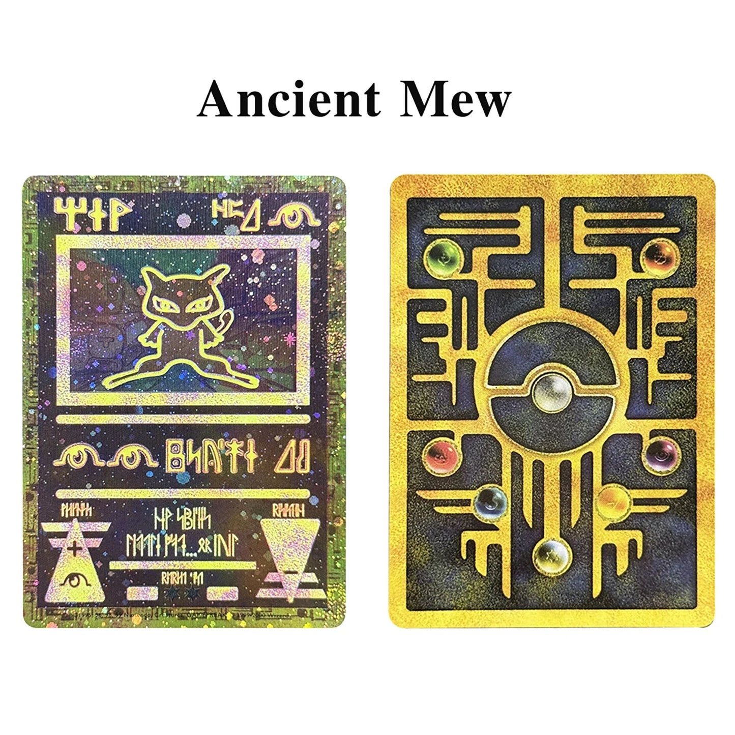 PTCG Mew Classic Egypt Card – Single Foil Trading Card, Game Collection, Proxy Toy & Gift