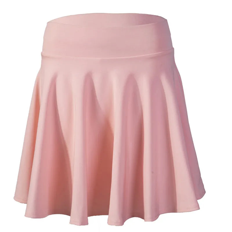 Women’s Flared Mini Skirt with Built-In Shorts – Pleated Skater Style Casual Fashion Skirt, Plus Size 2025 Design