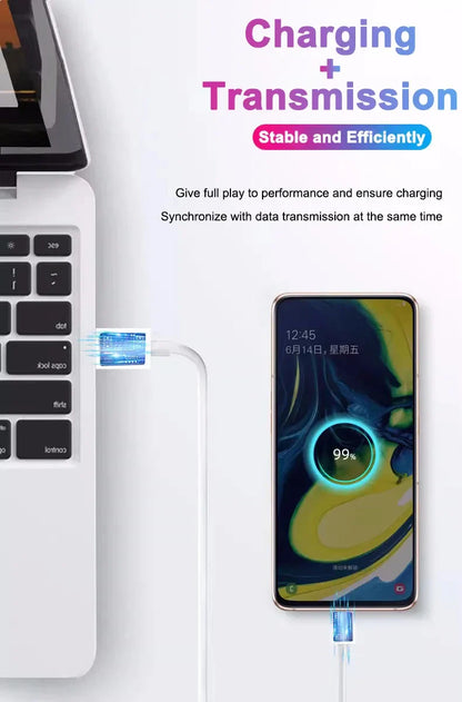 NNBILI 2-Pack 45W USB-C Fast Charging & Data Cable — Compatible with Samsung Galaxy S20/S22/S23 Ultra, Note 10+, A54 5G