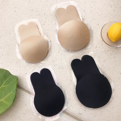 Women’s Push-Up Adhesive Bra – Strapless Silicone Bra, Reusable Breast Lift Tape & Nipple Covers