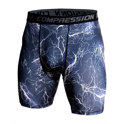Men’s Compression Shorts – 3D Camouflage Gym Training Tights, Muscle Support Elastic Running & Bodybuilding Sports Shorts