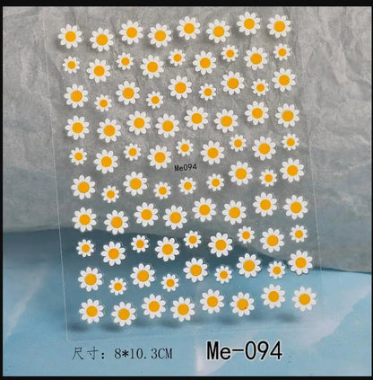 5D Macaron Nail Stickers - Embossed Flower, Fruit, Bear & Rabbit Charms for Summer DIY Manicure Decoration