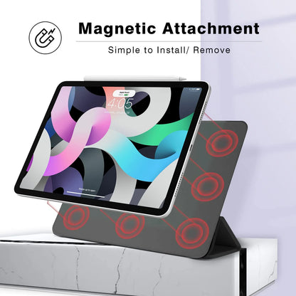 Magnetic Trifold Stand Case for iPad Pro & Air – Slim Fit for iPad Pro 12.9, Air 5/6, M4/M2 (2024 & 10th Gen)