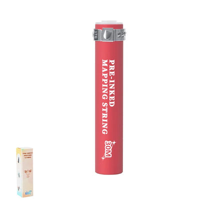 30m Pre-Inked Microblading Mapping String – White Eyebrow Marker Thread for Permanent Makeup & Tattoo Dyeing