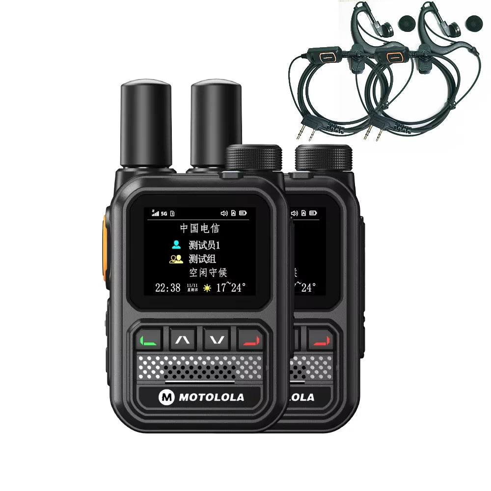 MOTOLOLA POC Network Walkie Talkie – 5G GPS Dual SIM Nationwide Intercom Handheld Long Range Two-Way Ham Radio Device