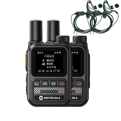 MOTOLOLA POC Network Walkie Talkie – 5G GPS Dual SIM Nationwide Intercom Handheld Long Range Two-Way Ham Radio Device