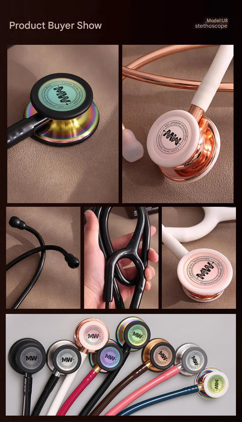 Professional Double-Sided Stethoscope — Medical Cardiology Stethoscope for Doctors and Nurses, Portable Medical Equipment