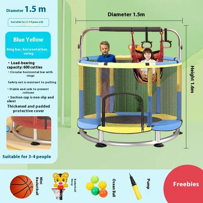 Indoor Trampoline for Kids – Home Use Jumping Bed for Children Aged 3-10